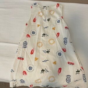 Abercrombie & Fitch High Neck Linen Mini Dress